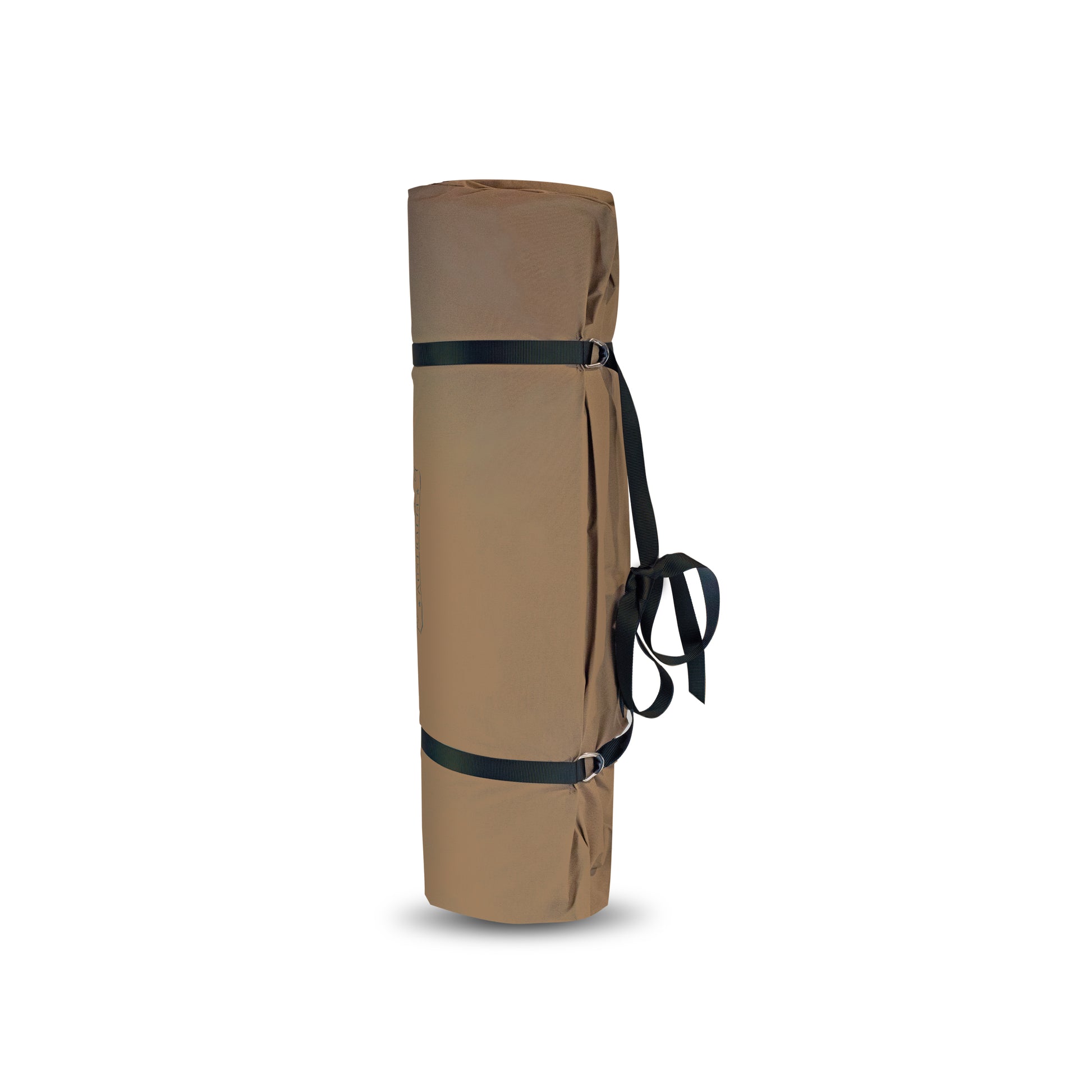 Brown Canvas Swag Rolled Up.