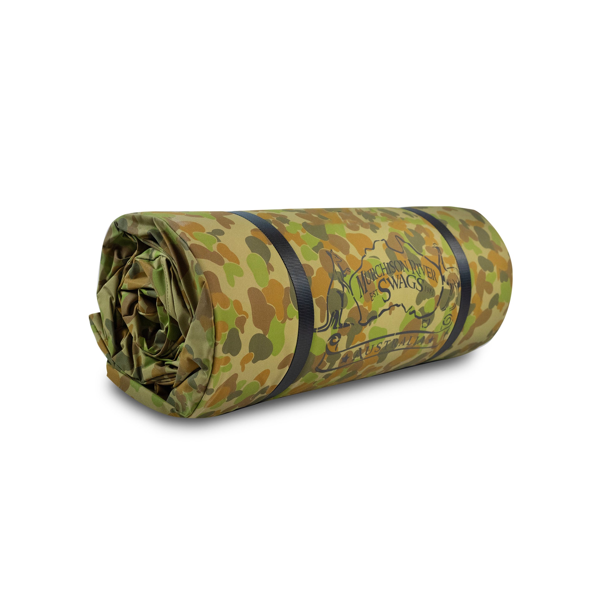 Camo Canvas Swag Rolled Up.