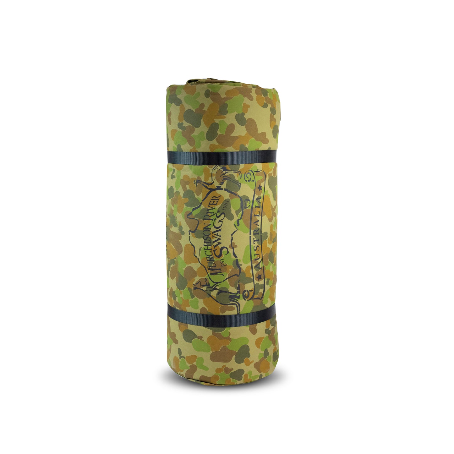 Camo Canvas Swag Rolled Up.