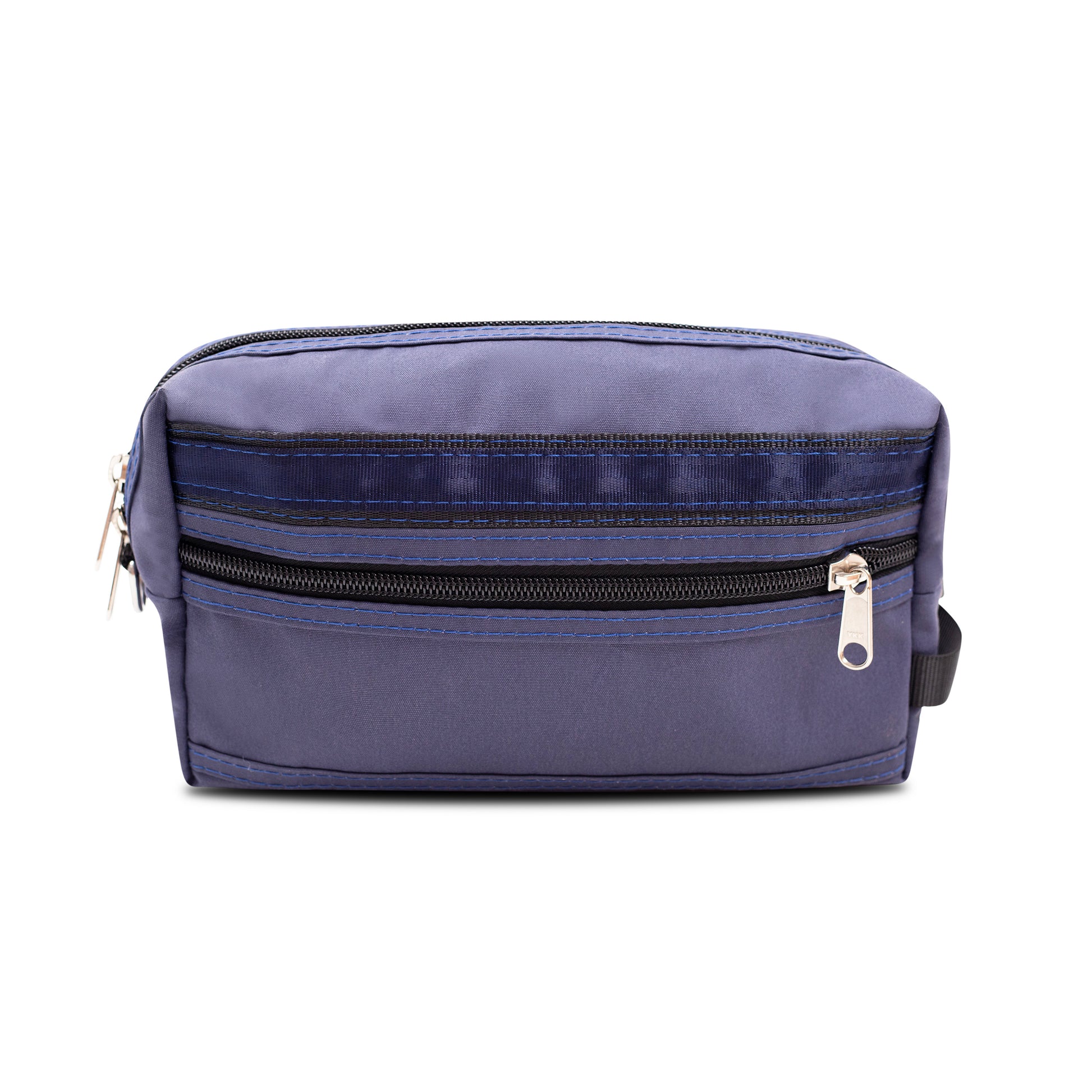 Back of Large Navy Canvas Kit Bag.