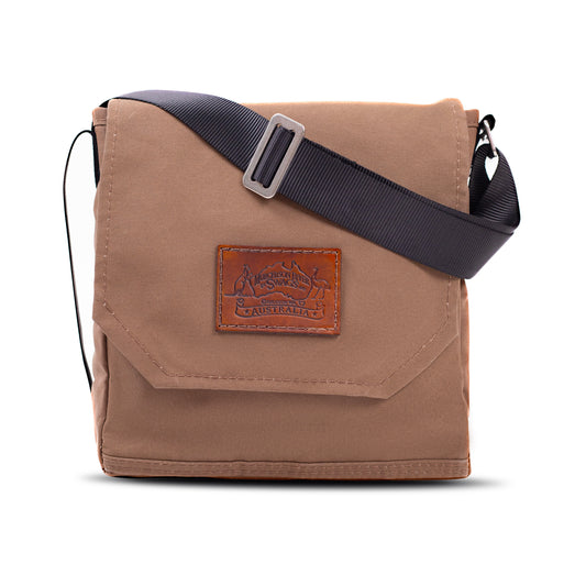 Antelope Brown Canvas Shoulder Bag.