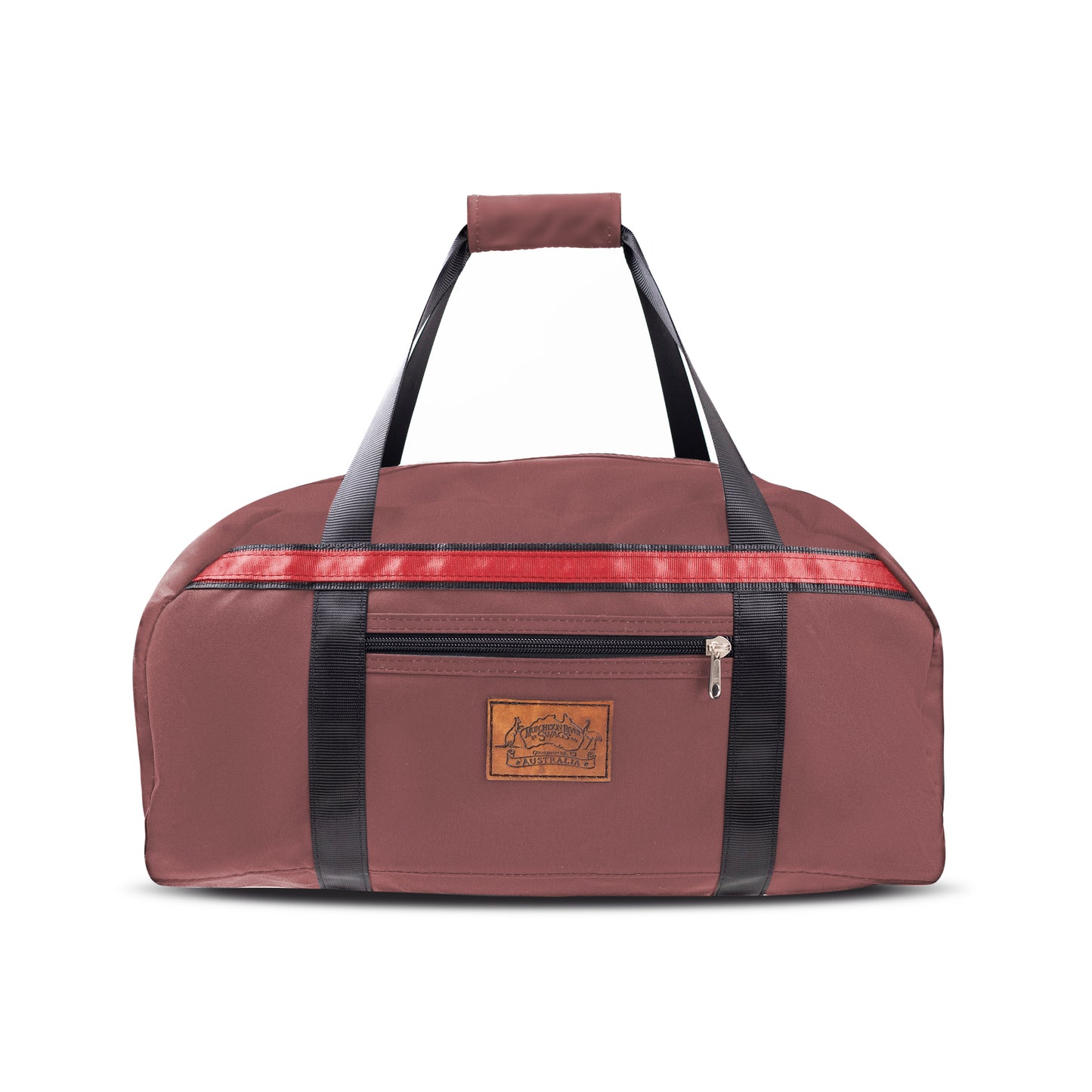 Burgundy Canvas Travel Bag.