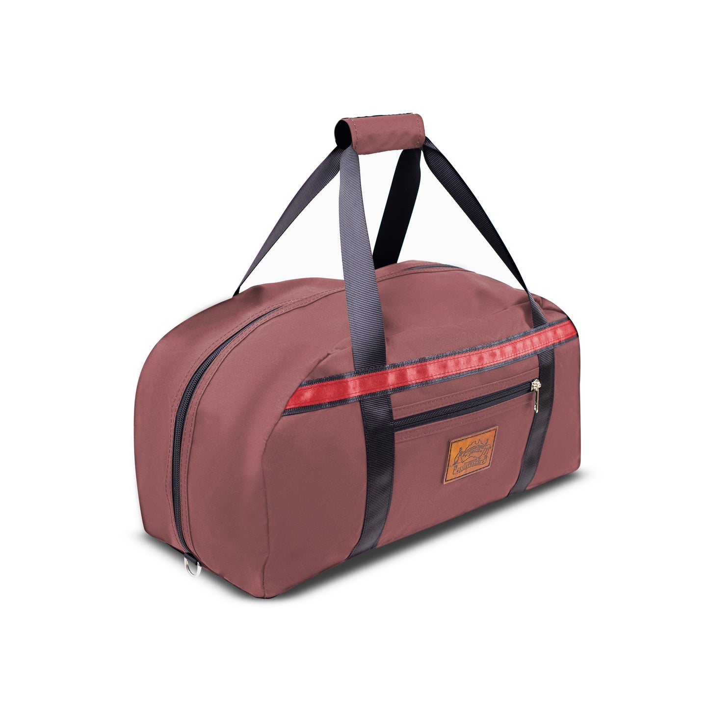 Burgundy Canvas Travel Bag.