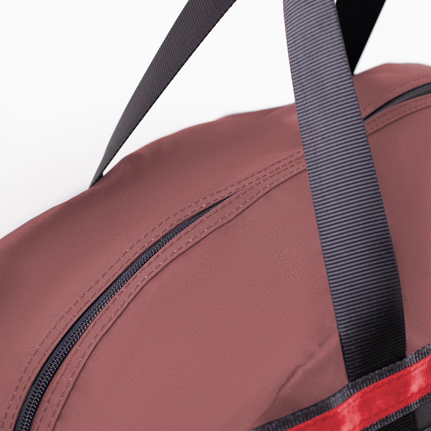 Burgundy Canvas Travel Bag.