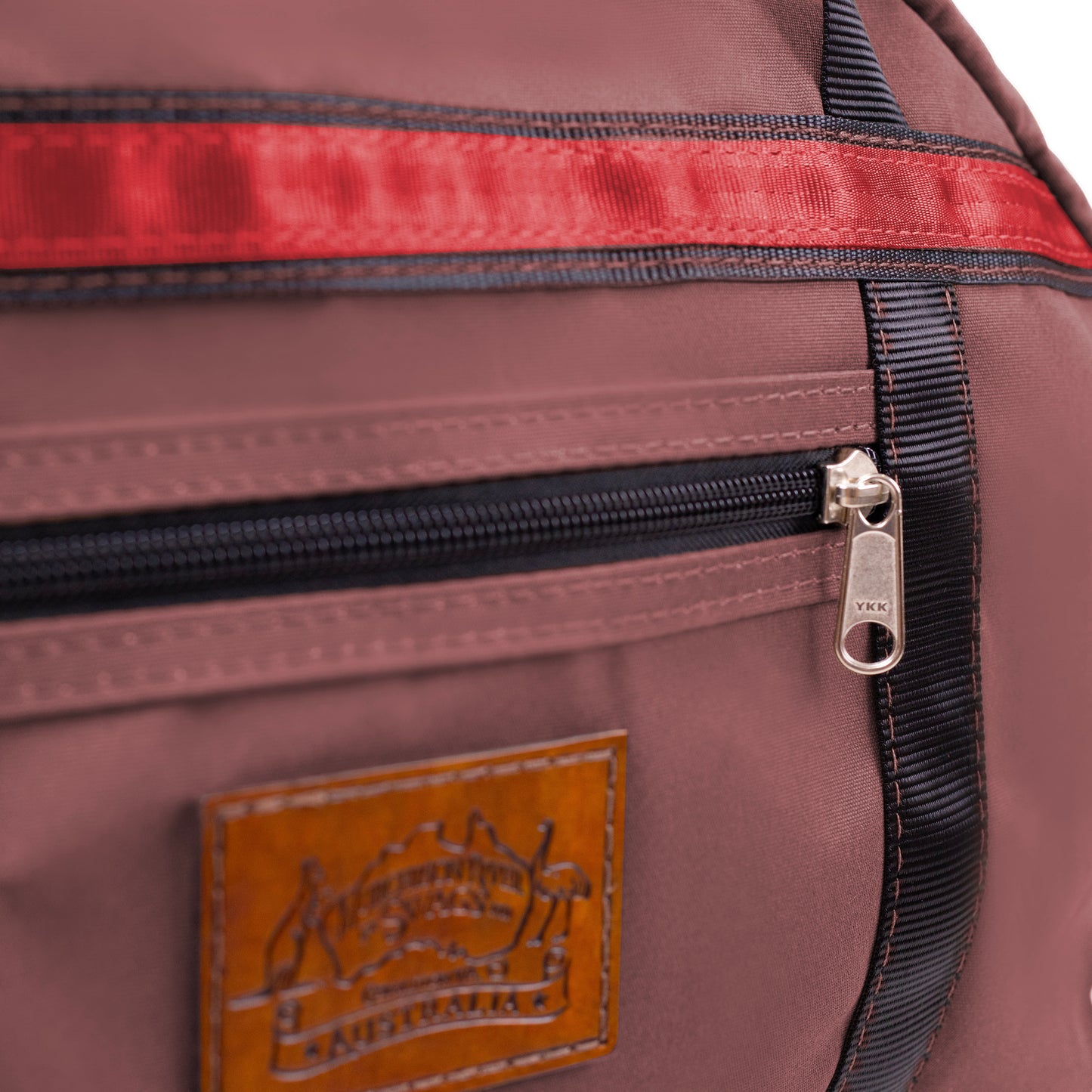 Burgundy Canvas Travel Bag.