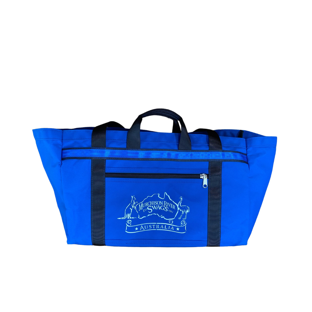 Blue Canvas Beach Bag