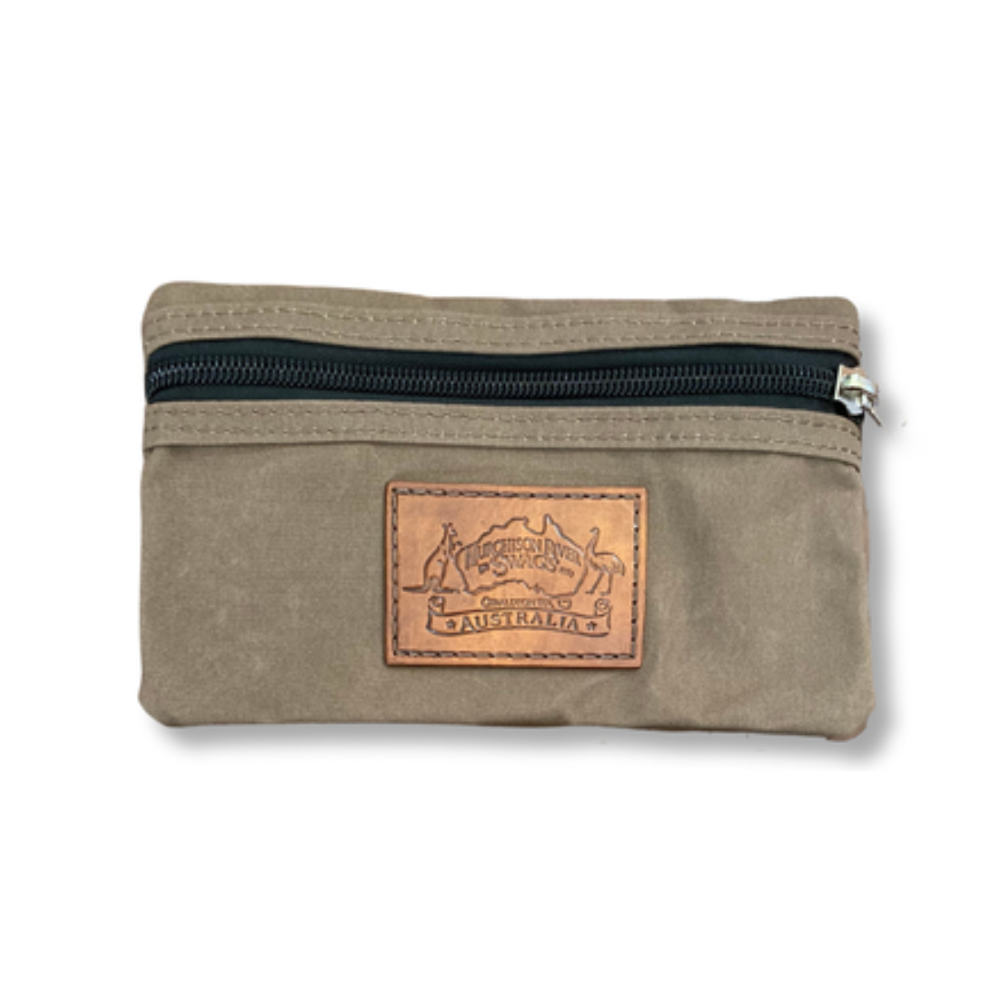 Small Antelope Brown Canvas Dilly Bag.