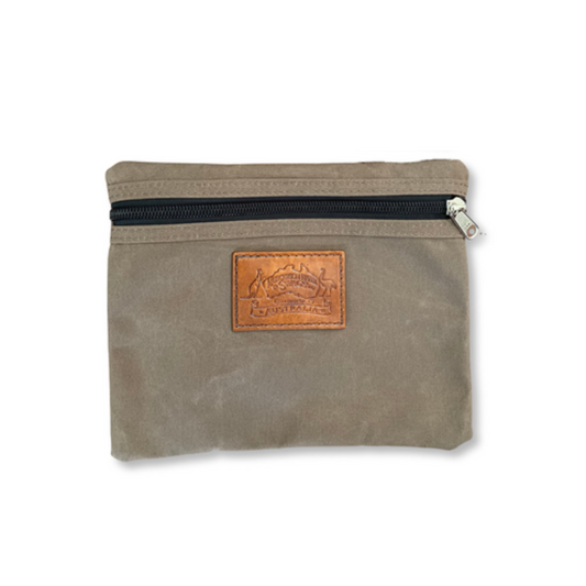 Army Green Large Canvas Dilly Bag.